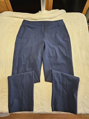 Lululemon Smooth Fit Pull-On High-Rise Pant Sz 8 SADE Blue Zip Pockets
